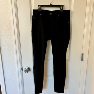 HUE Black Fleece Lined Leggings